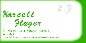 marcell fluger business card